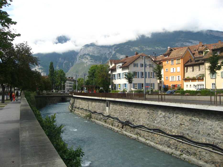 Die Wolken hängen tief in Chur