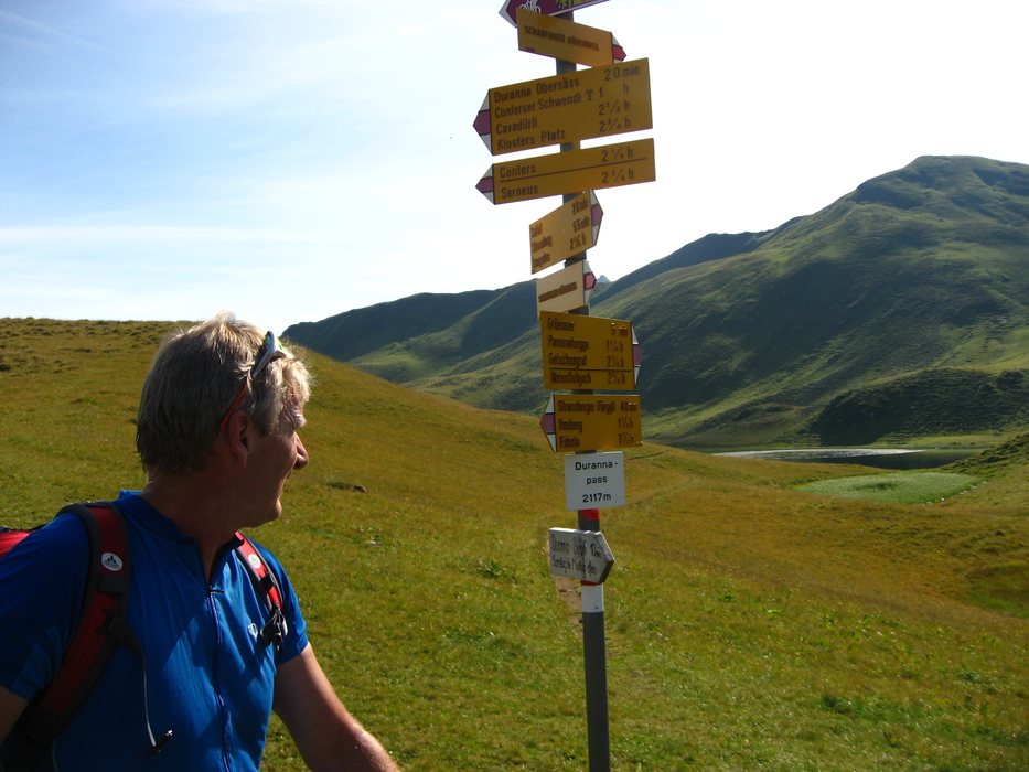 Das erster Etappenpass: Der Durannapass, 2117m