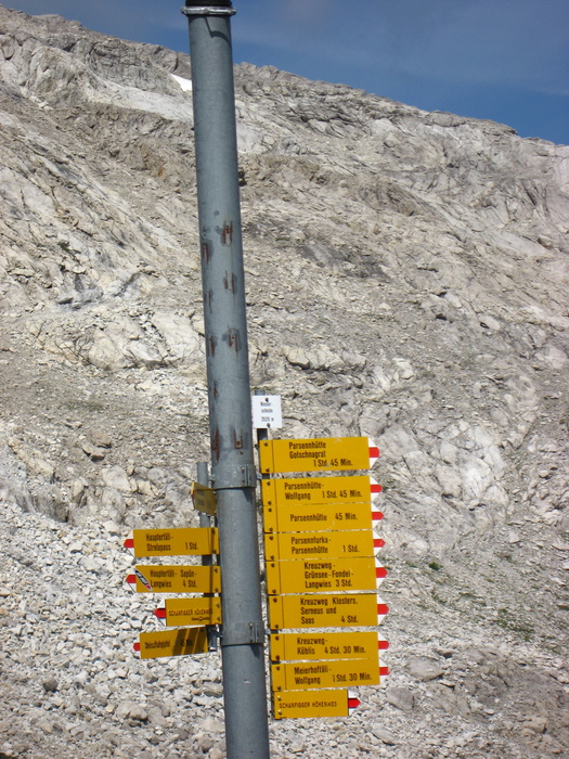 Dritter Etappenpass: Wasserscheide, 2629m