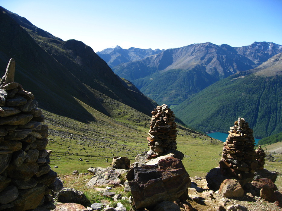 Blick zurück zum Vernagt-Stausee