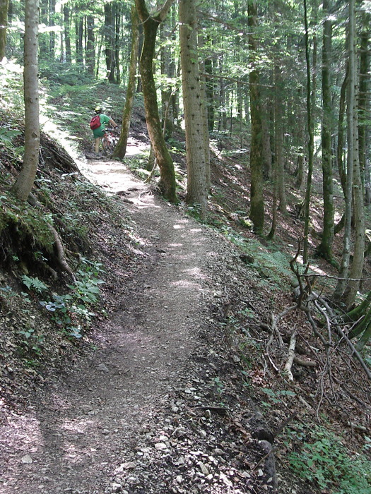 Steiler Anstieg auf dem Weg zum Staubfall